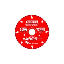 Diamond Metal Cut-Off Wheel, 4.5-In.