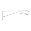 Plant Bracket, Hanging, White Powder-Coated Steel, 12-In.