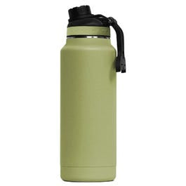 Hydration Bottle, Copper-Clad, Green Powder Coat, 34-oz.