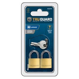 Keyed-Alike Padlocks, Solid Brass, 3/4-In., 2-Pk.