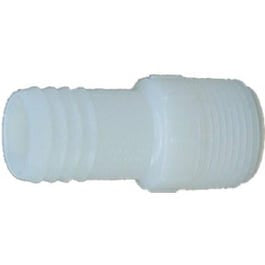 Nylon Male Pipe Thread Insert Adapter, White, 1/2-In. MIP