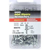 100-Pack Short White Aluminum Rivets