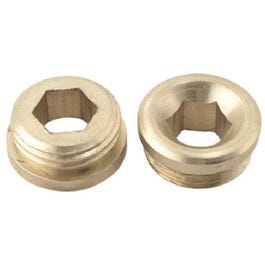 Faucet Seat, Union Brass, Lead-Free Brass, 5/8-In. x 18 Thread, 2-Pk.