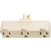 15A Ivory Heavy-Duty Plug In Triple Outlet Adapter