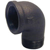 Black Pipe Street Elbow, 90 Degree, .5-In.