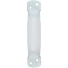 Extra-Heavy Door Pull, Vinyl-Coated, White, 6.75-In.