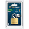 Keyed Padlock, Solid Brass, 1-9/16-In.