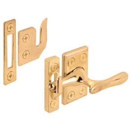 Casement Window Sash Lock, Brass-Plated