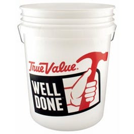 5-Gallon White Plastic Pail