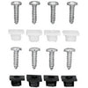 License Plate Fastener,  Black,Nylon, 4-Pk.