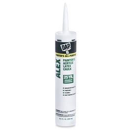 Alex Acrylic Latex Caulk, White, 10.1-oz.