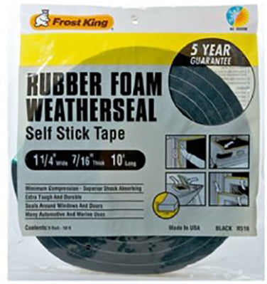 WEATHERSTRIP FOAM 10 FT