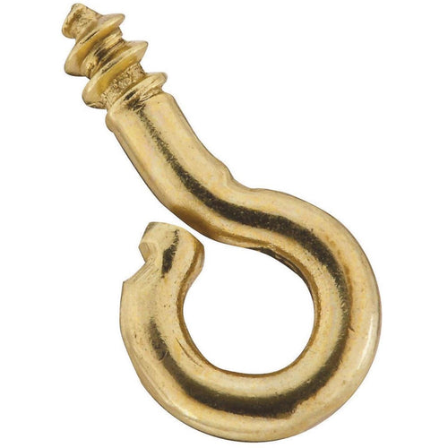 National #212-1/2 Brass Small Screw Eye (7 Ct.)